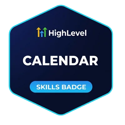 HighLevel Calendar skills badge